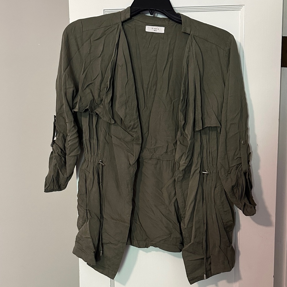 Elodie Dark Olive Utility Jacket